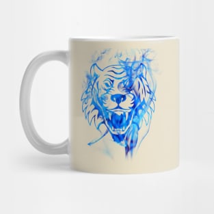 Blue Flame Tiger Mug